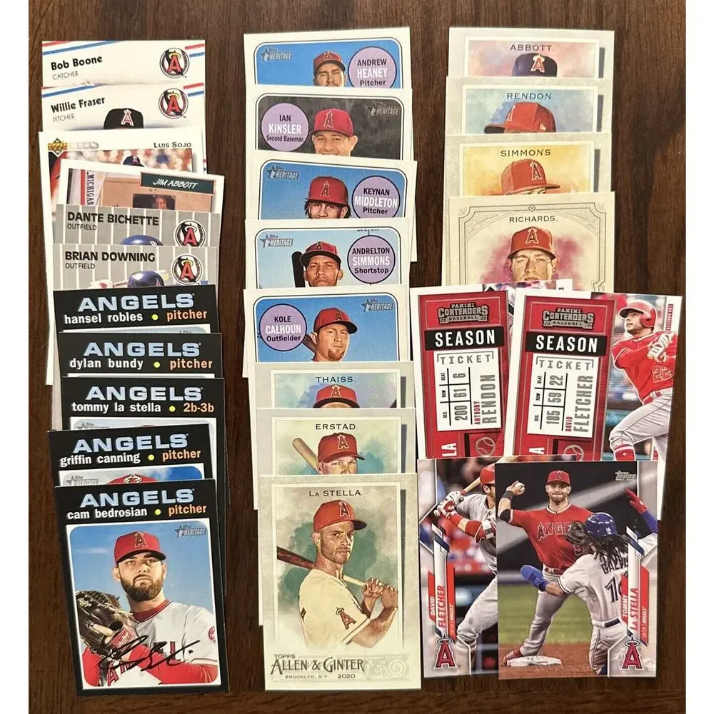 Los Angeles Angels Baseball Trading Card Lot 179 Different